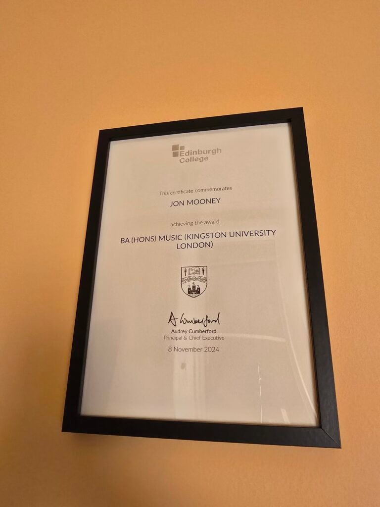 guitar tuitions Edinburgh Jon